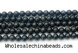 CAE322 15.5 inches 8mm round astrophyllite gemstone beads