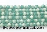 CAS311 15.5 inches 8mm round snowflake angelite gemstone beads