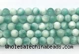 CAS312 15.5 inches 10mm round snowflake angelite gemstone beads