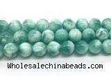 CAS336 15.5 inches 18mm round peacock angelite gemstone beads