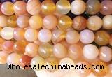 AGBS152 15 inches 16mm faceted round agate gemstone beads wholesale