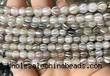 AGBS171 15 inches 6mm round tibetan dzi agate beads wholesale