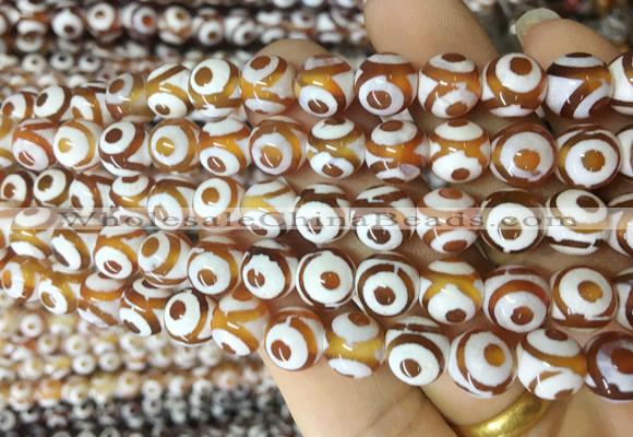 AGBS180 15 inches 8mm round tibetan dzi agate beads wholesale