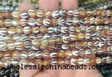 AGBS202 15 inches 6mm round tibetan dzi agate gemstone beads