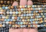 AGBS206 15 inches 6mm round tibetan dzi agate gemstone beads