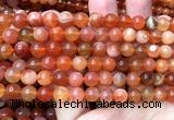 AGBS62 15 inches 8mm round orange botswana agate beads