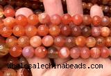 AGBS63 15 inches 10mm round orange botswana agate beads