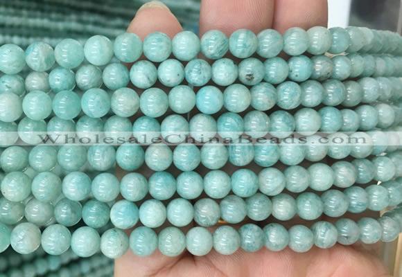 AMBS02 15 inches 6mm round amazonite beads wholesale