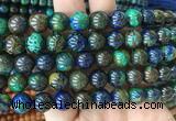 AZBS08 15 inches 10mm round azurite gemstone beads wholesale