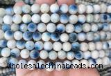 BIBS09 15 inches 8mm round blue ice glacierite stone beads wholesale