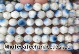 BIBS16 15 inches 10mm faceted nuggets blue ice glacierite stone beads wholesale