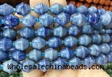 BLBS07 15 inches 10*11mm bell blue aventurine jade beads wholesale