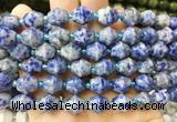 BLBS28 15 inches 10*11mm bell blue spot stone beads wholesale