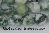 CAA1023 15.5 inches 12mm faceted nuggets tree agate beads