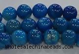 CAA1057 15.5 inches 8mm round dragon veins agate beads wholesale