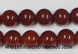 CAA113 15.5 inches 12mm round red agate gemstone beads wholesale