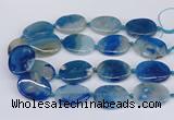 CAA1173 15.5 inches 25*35mm - 30*40mm freeform sakura agate beads