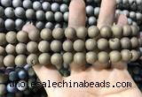 CAA1315 15.5 inches 10mm round matte plated druzy agate beads