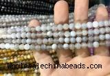 CAA1530 15.5 inches 4mm round banded agate beads wholesale