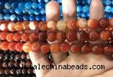 CAA1569 15.5 inches 10mm round banded agate beads wholesale