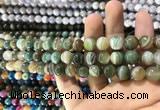 CAA1586 15.5 inches 8mm round banded agate beads wholesale