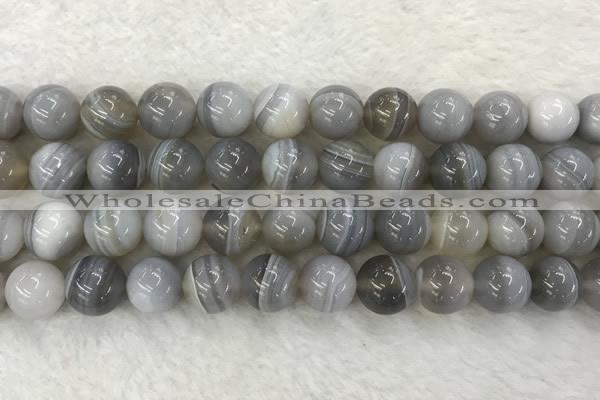 CAA1806 15.5 inches 16mm round banded agate gemstone beads