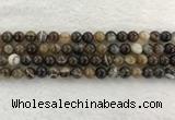 CAA1822 15.5 inches 8mm round banded agate gemstone beads