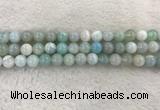 CAA1843 15.5 inches 10mm round banded agate gemstone beads