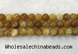 CAA1856 15.5 inches 16mm round banded agate gemstone beads