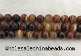 CAA1865 15.5 inches 14mm round banded agate gemstone beads