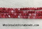 CAA1892 15.5 inches 8mm round banded agate gemstone beads