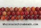 CAA1916 15.5 inches 16mm round banded agate gemstone beads