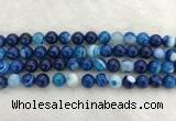 CAA1932 15.5 inches 8mm round banded agate gemstone beads