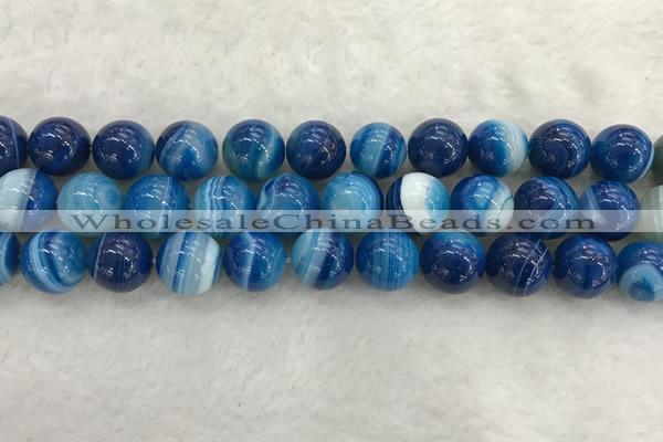 CAA1935 15.5 inches 14mm round banded agate gemstone beads