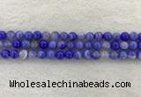 CAA1942 15.5 inches 8mm round banded agate gemstone beads