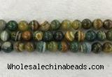 CAA1966 15.5 inches 16mm round banded agate gemstone beads