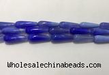 CAA2077 15.5 inches 10*30mm teardrop agate beads wholesale