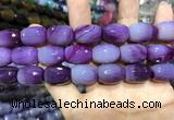 CAA2146 15.5 inches 13*18mm faceted drum agate beads wholesale