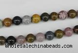 CAA228 15.5 inches 4mm round ocean agate gemstone beads wholesale