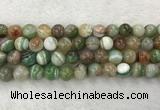 CAA2305 15.5 inches 14mm round banded agate gemstone beads