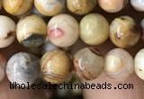 CAA2349 15.5 inches 6mm round crazy lace agate beads wholesale