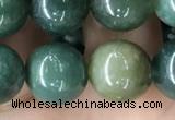 CAA2360 15.5 inches 12mm round moss agate beads wholesale