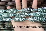 CAA2698 15.5 inches 14*38mm - 16*43mm rice tibetan agate dzi beads