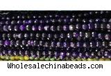 CAA2881 15 inches 6mm faceted round fire crackle agate beads wholesale