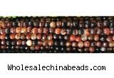 CAA2882 15 inches 6mm faceted round fire crackle agate beads wholesale