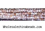 CAA2891 15 inches 6mm faceted round fire crackle agate beads wholesale