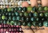 CAA3080 15 inches 10mm faceted round fire crackle agate beads wholesale