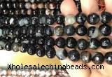 CAA3093 15 inches 10mm faceted round fire crackle agate beads wholesale