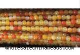 CAA3292 15 inches 6mm faceted round agate beads wholesale