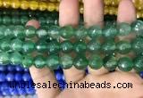 CAA3373 15 inches 10mm faceted round agate beads wholesale